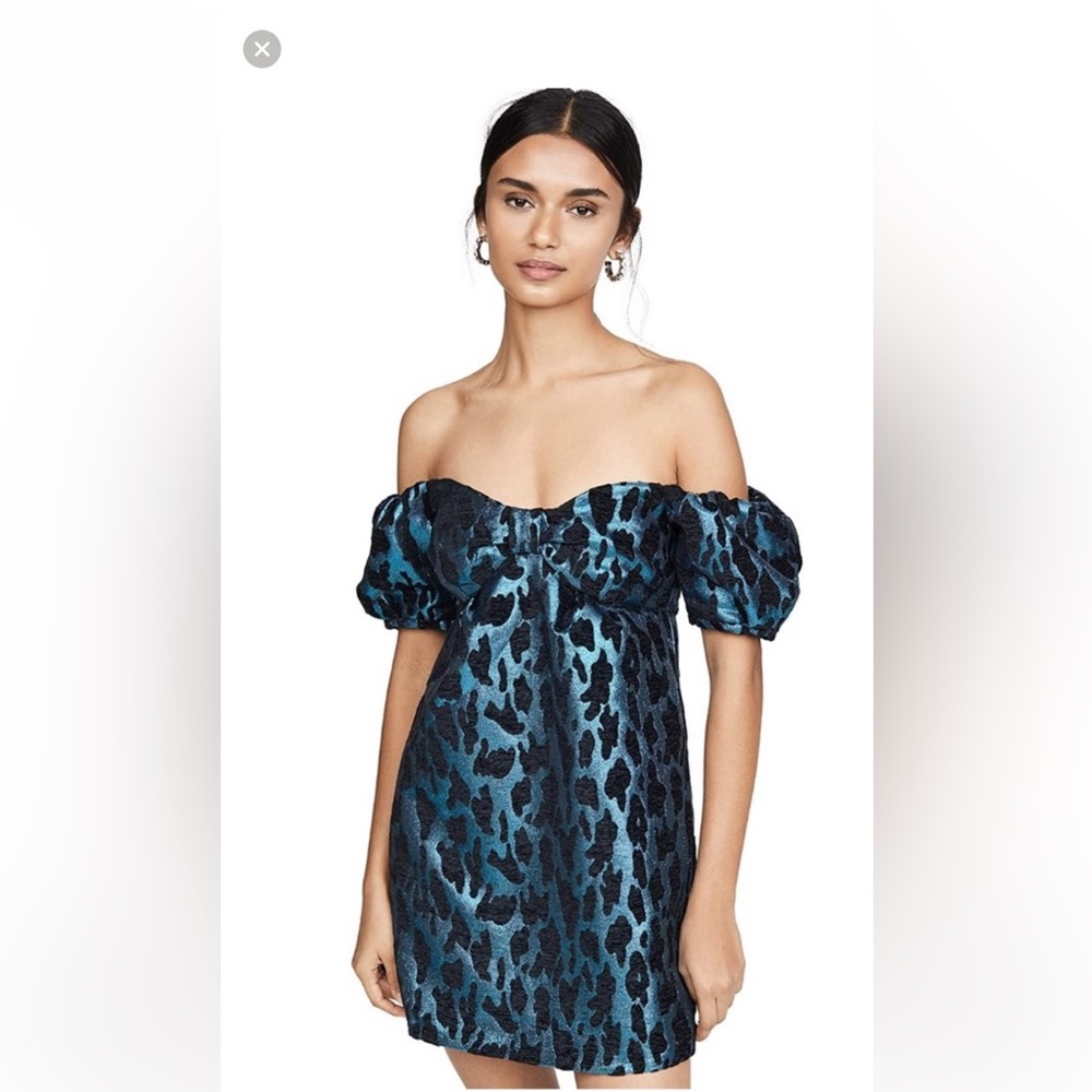 BB Dakota Metallic Off the Shoulder Dress